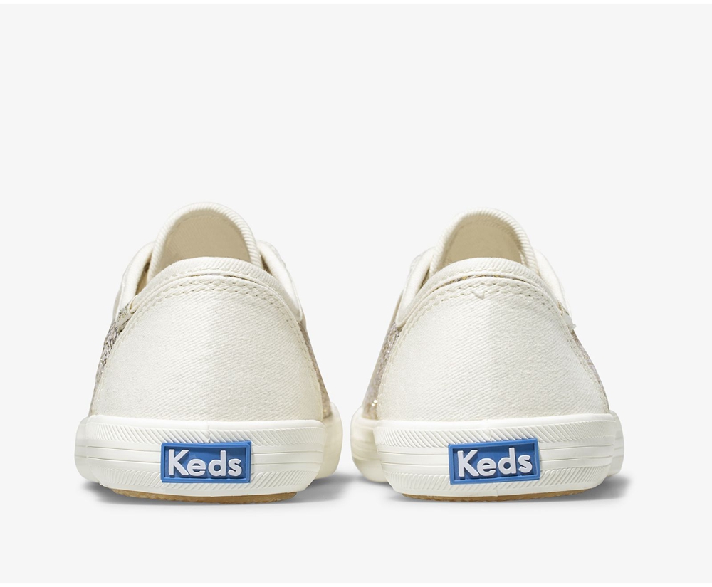 Tenis Keds Niña Blancos - Kickstart Metallic Sparkle - 4732-FOZUW